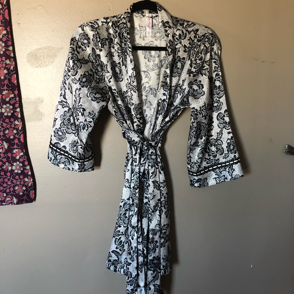 Silk bathrobe